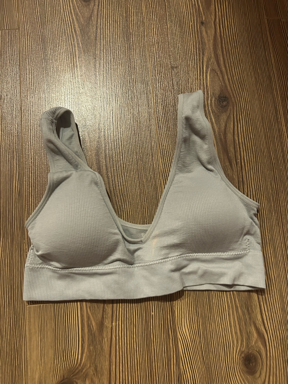 Light Gray Ribbed Comfort Bralette